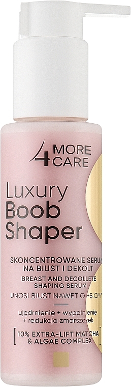 Skoncentrowane serum na biust i dekolt - More4Care Luxury Boob Shaper Breast And Decollete Shaping Serum — Zdjęcie N1