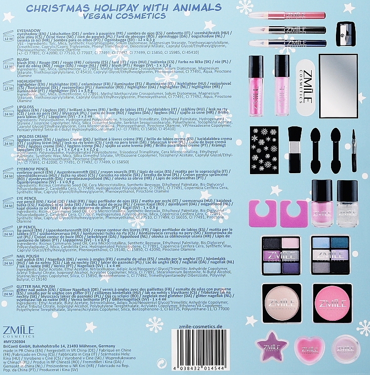 Kalendarz adwentowy, 24 produkty - Zmile Cosmetics Christmas Holiday Puzzle Advent Calendar — Zdjęcie N4