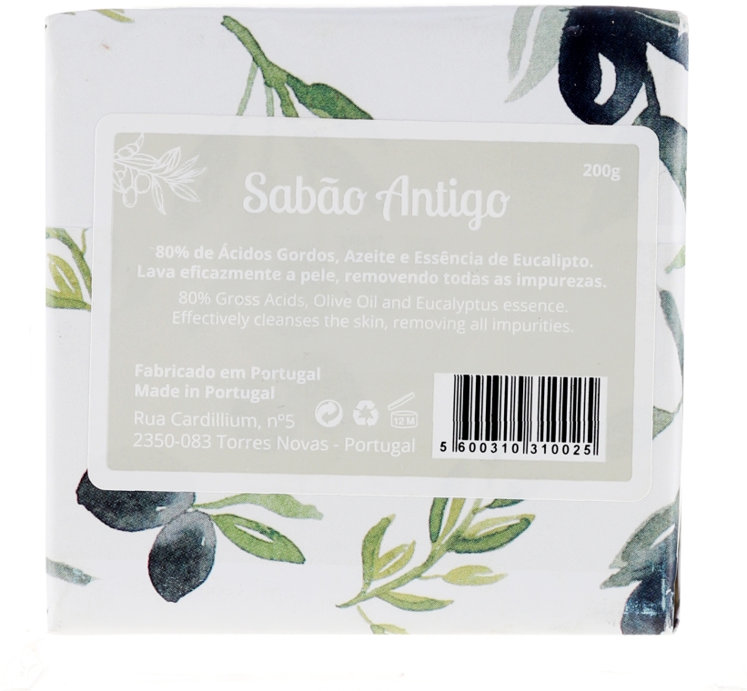 Naturalne mydło w kostce, drzewo oliwne - Essencias De Portugal Tradition Ancient Soap — Zdjęcie N2