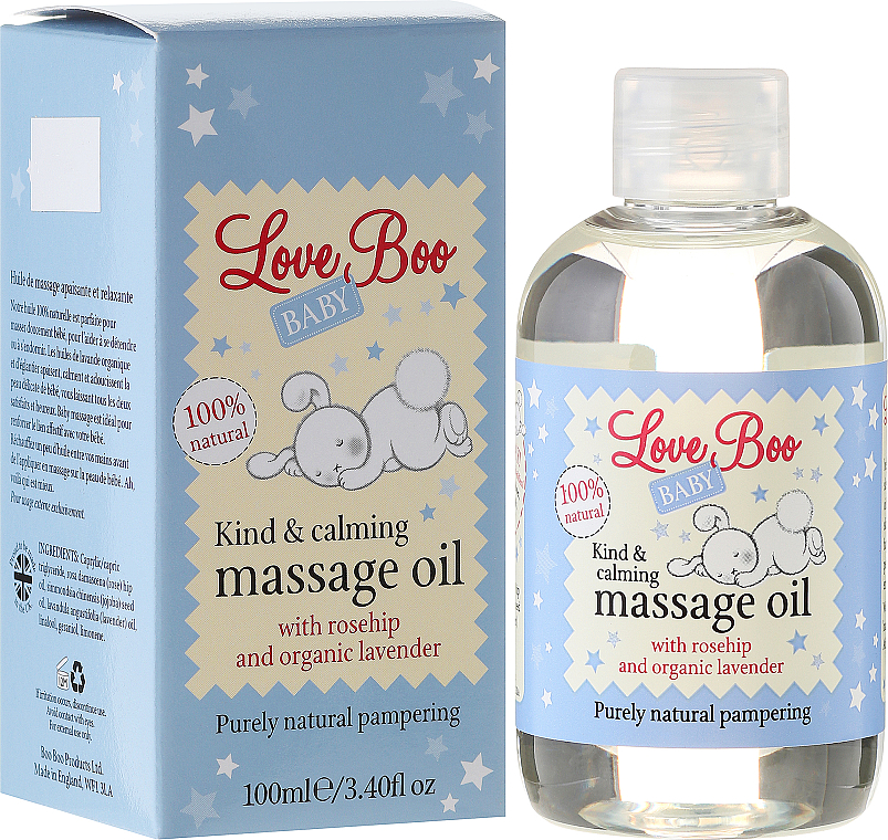 PRZECENA! Kojący olejek do masażu dla dzieci - Love Boo Baby Kind & Calming Massage Oil * — фото N1