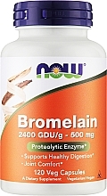 Suplement diety Bromelaina, 500mg - Now Foods Bromelain — Zdjęcie N1