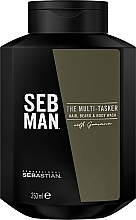 Wielofunkcyjny żel pod prysznic 3 w 1 do włosów, brody i ciała - Sebastian Professional Seb Man The Multi-Tasker Hair, Beard & Body Wash — Zdjęcie N2