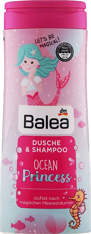 Szampon i żel pod prysznic dla niemowląt Ocean Princess - Balea Dusche & Shampoo Kids Ocean Princess