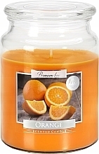 Kup Świeca zapachowa premium w szkle Orange - Bispol Premium Line Aura Orange