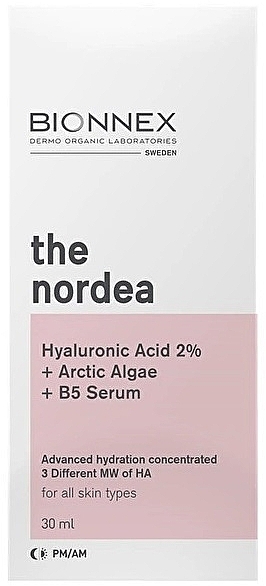 Serum do twarzy - Bionnex The Nordea Hyaluronic Acid 2% + Arctic Algae + B5 Serum — Zdjęcie N2