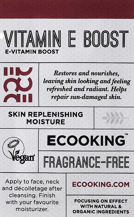 Serum do twarzy z witaminą E - Ecooking Vitamin E Serum (próbka) — Zdjęcie N1