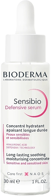 Kojące serum do twarzy - Bioderma Sensibio Defensive Serum Long-Lasting Soothing Moisturising Concentrate — Zdjęcie N1