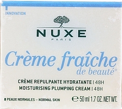 PRZECENA! Krem nawilżający do skóry normalnej - Nuxe Creme Fraiche De Beaute Moisturising Plumping Cream 48H * — Zdjęcie N3