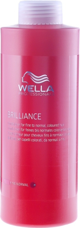 Odżywka do włosów farbowanych, cienkich i normalnych - Wella Professionals Brilliance Conditioner — Zdjęcie N3