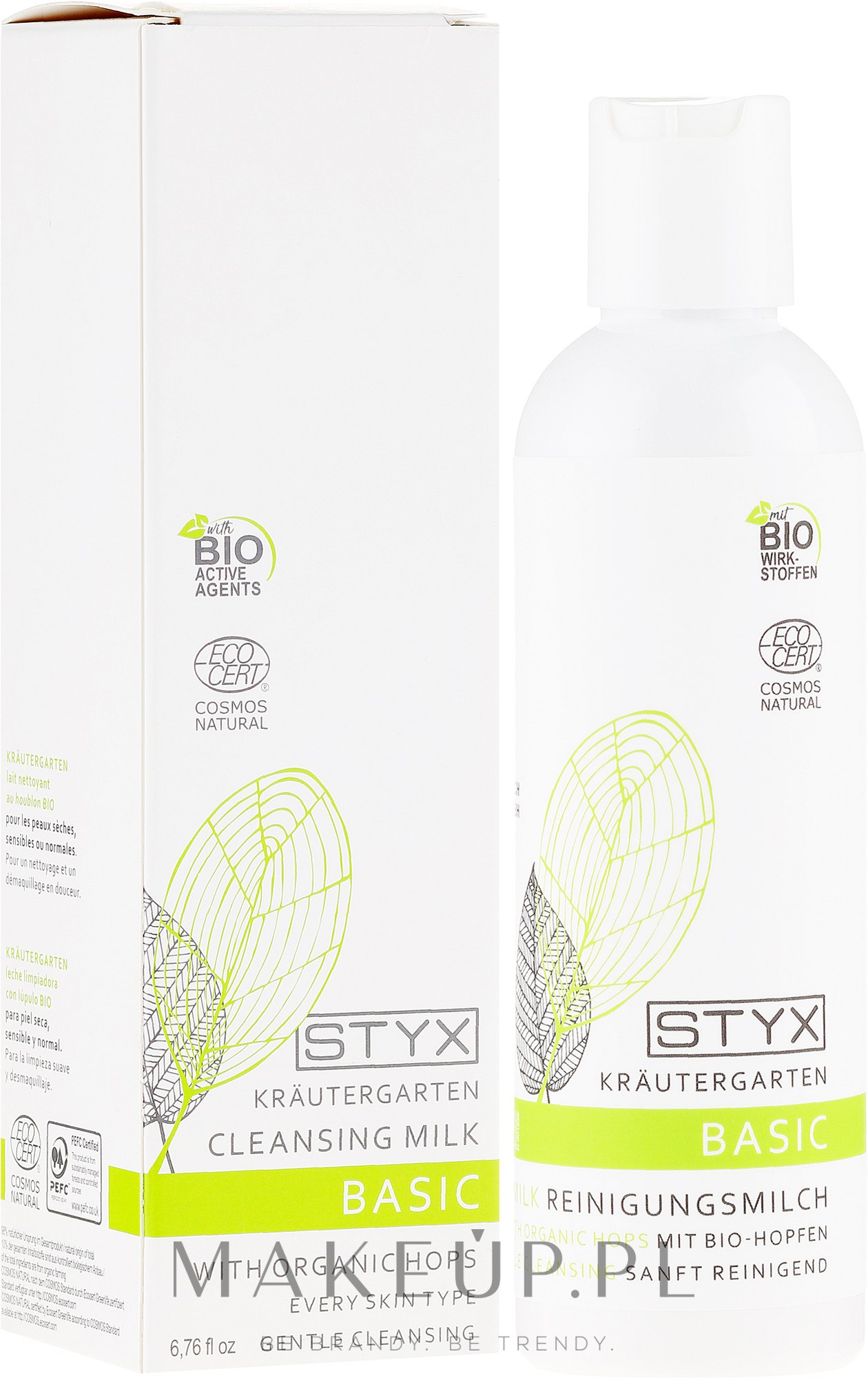 Oczyszczające mleczko do twarzy z organicznym chmielem - Styx Naturcosmetic Basic Cleansing Milk With Organic Hops — Zdjęcie 200 ml