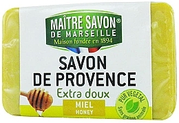 Kup Mydło w kostce do rąk Miód - Maitre Savon De Marseille Savon De Provence Honey Soap Bar
