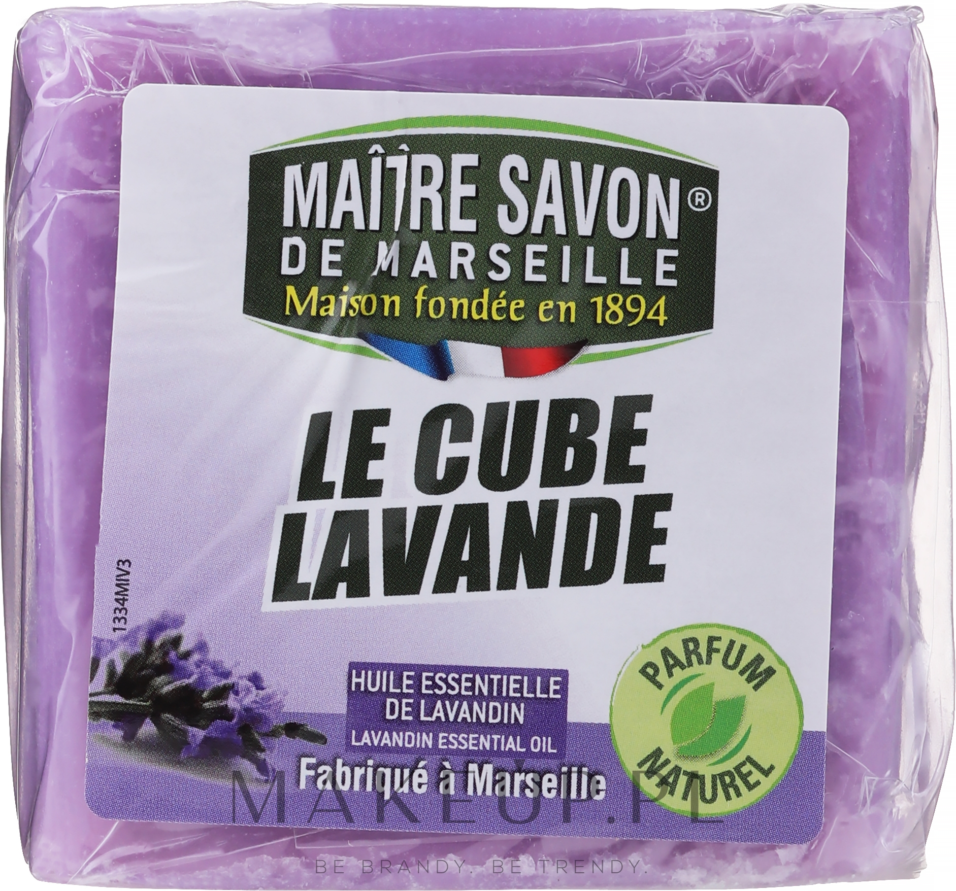 Mydło w kostce do rąk Lawenda - Maitre Savon De Marseille Savon De Provence Lavender Soap Bar — Zdjęcie 300 g
