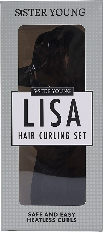 Zestaw do kręcenia włosów, czarny - Sister Young Lisa HAir Curling Set Black — Zdjęcie N1