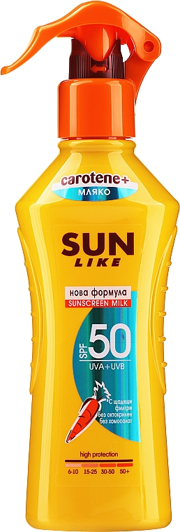 Mleczko przeciwsłoneczne w sprayu do ciała - Sun Like Sunscreen Spray Milk SPF 50 New Formula — Zdjęcie N1