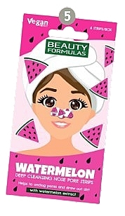 Paski na nos - Beauty Formulas Watermelon Deer Cleanser Nose Pore Strips — Zdjęcie N1