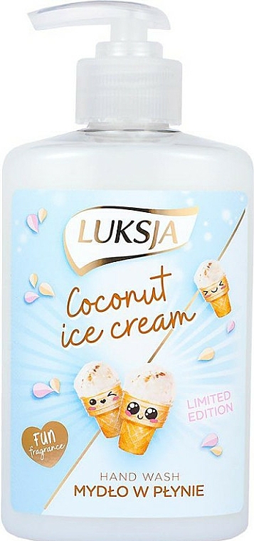 Mydło do rąk w płynie Lody kokosowe - Luksja Coconut Ice Cream Hand Wash — Zdjęcie N1