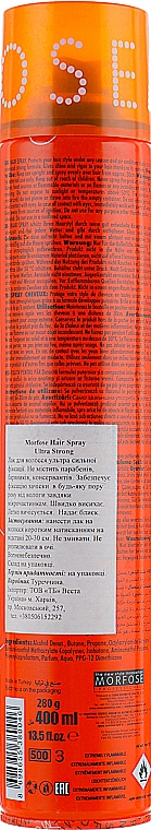 Lakier do włosów - Morfose Hair Spray Ultra Strong  — Zdjęcie N2