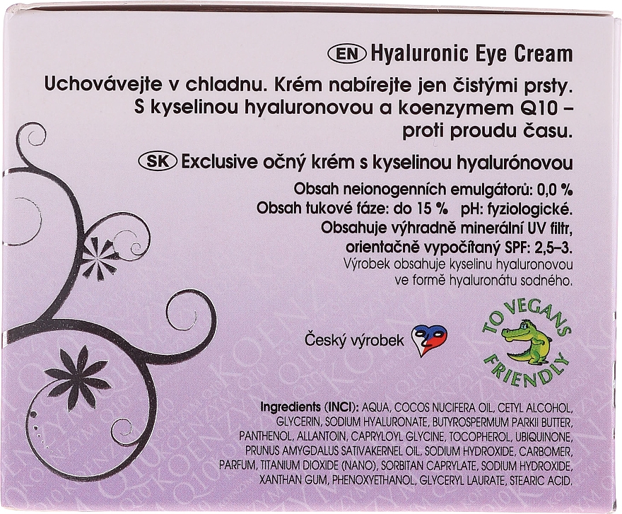 Ekskluzywny krem pod oczy z koenzymem Q10 - Bione Cosmetics Exclusive Organic Eye Cream With Q10 — Zdjęcie N2