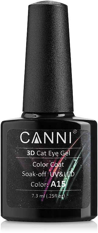 Top coat hybrydowy Kocie oko - Canni 3D Top Coat Cat Eye