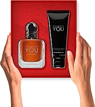 Giorgio Armani Emporio Armani Stronger With You Intensely - Zestaw (edp/50ml + sh gel/75ml) — Zdjęcie N2