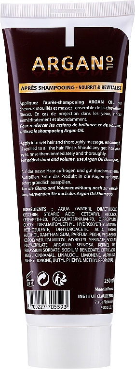 Odżywka do włosów - Institut Claude Bell Argan Oil Conditioner — Zdjęcie N2