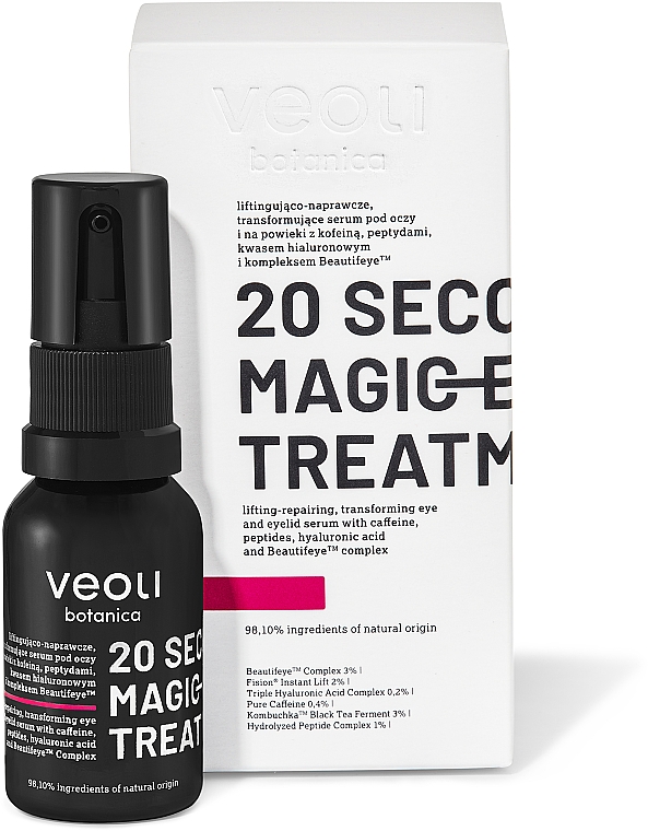 Liftingująco-naprawcze serum pod oczy i na powieki - Veoli Botanica 20 Seconds Magic Eye Treatment — Zdjęcie N2