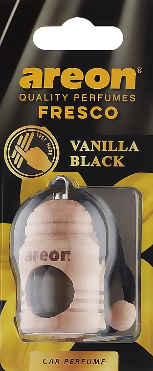 Odświeżacz powietrza do samochodu Czarna wanilia - Areon Fresco Vanilla Black — Zdjęcie N1