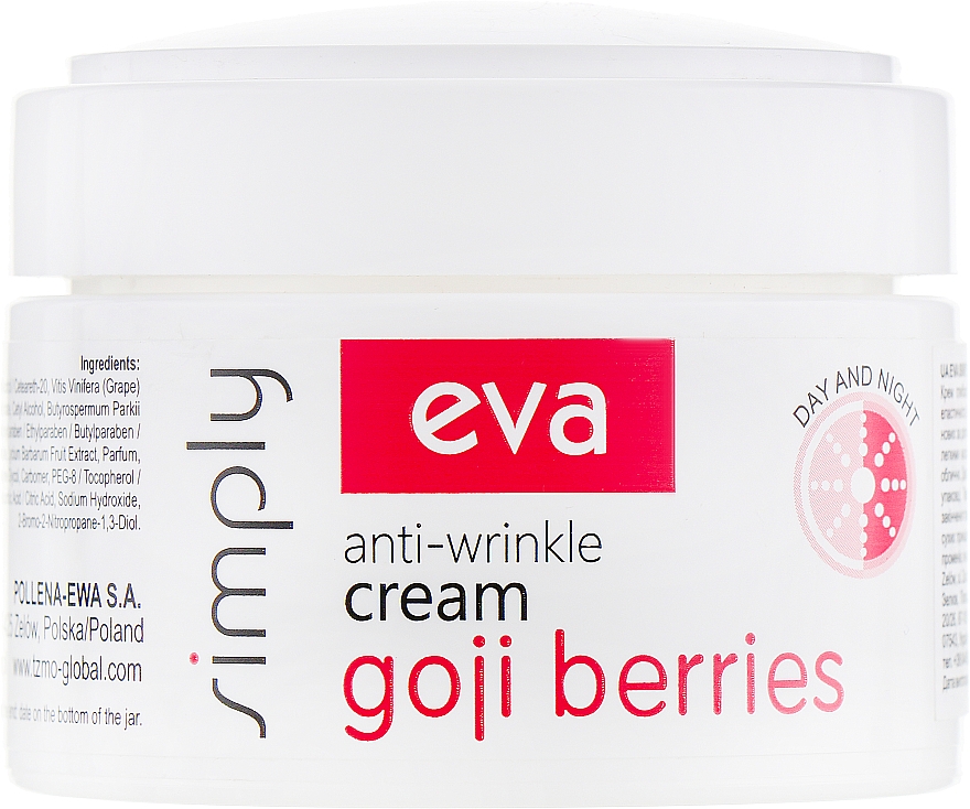 Krem przeciwzmarszczkowy z jagodami goji - Eva Simply Goji Cream