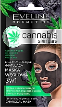 Kup Oczyszczająco-matująca maska węglowa 3 w 1 - Eveline Cosmetics Cannabis Skin Care