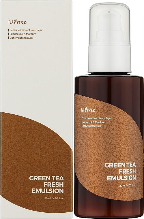 Orzeźwiająca emulsja do twarzy z zieloną herbatą - IsNtree Green Tea Fresh Emulsion — Zdjęcie N2
