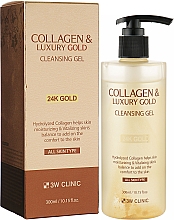 Kup Żel do twarzy z aloesem	 - 3W Clinic Collagen & Luxury Gold Cleansing Gel