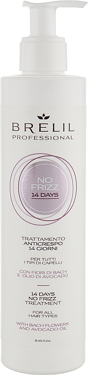 Wygładzająca odżywka zapobiegająca puszeniu się włosów - Brelil Professional Treatment No Frizz 14 Days — Zdjęcie N1