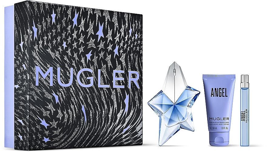 Mugler Angel - Zestaw (edp 50 ml + b/lot 50 ml + edp 10 ml) — Zdjęcie N1