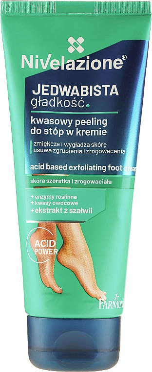Kwasowy pumeks w kremie do stóp - Farmona Nivelazione Acid Based Exfoliating Foot Cream — Zdjęcie N1