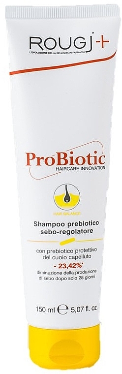 Probiotyczny szampon przeciw łojotokowi - Rougj+ ProBiotic Shampoo Sebum-Regulator — Zdjęcie N1