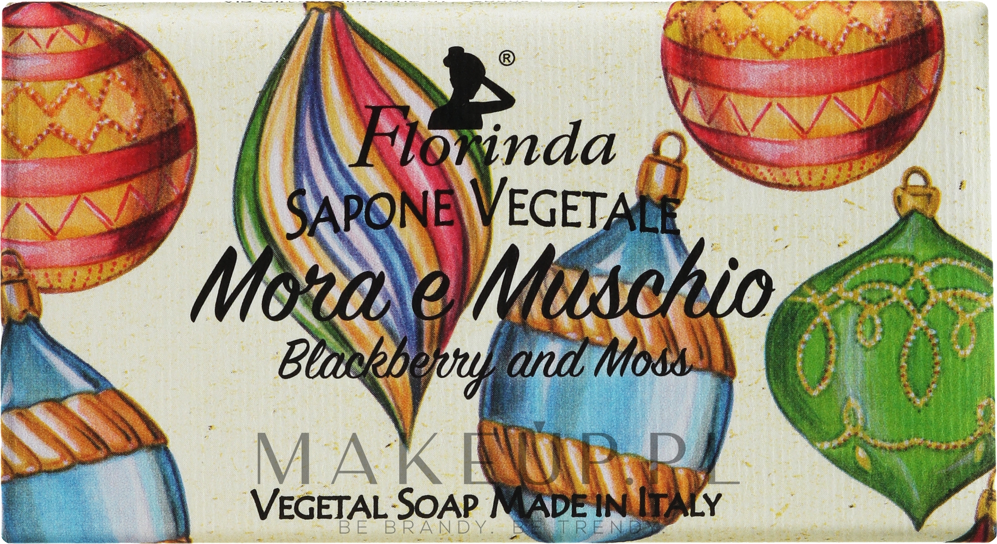 Mydło toaletowe Jeżyna i piżmo - Florinda Christmas Collection Soap — Zdjęcie 100 g