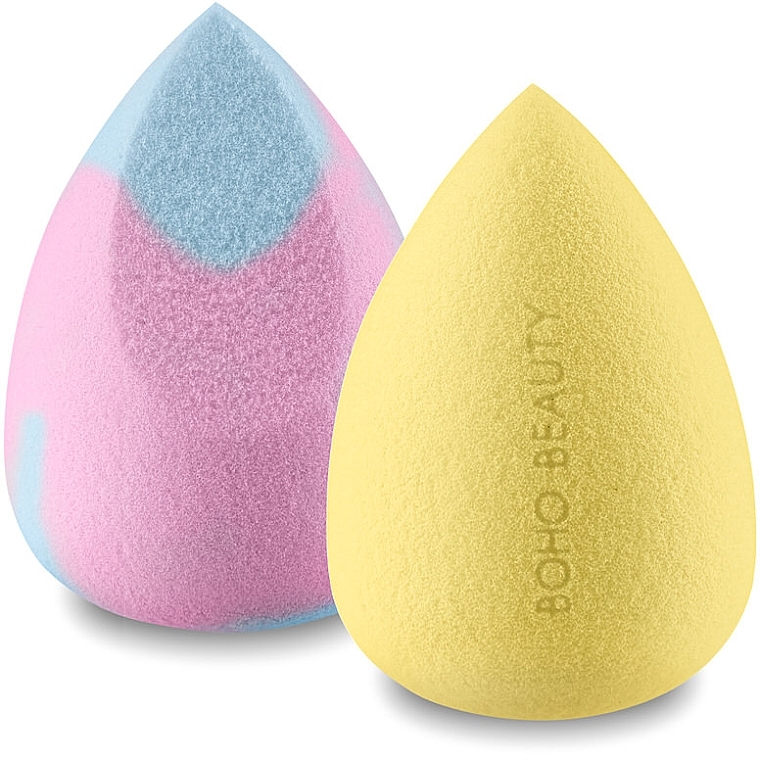 Zestaw gąbek do makijażu - Boho Beauty Bohomallows Pink Sugar + Lemon (sponge/2pcs) — Zdjęcie N2