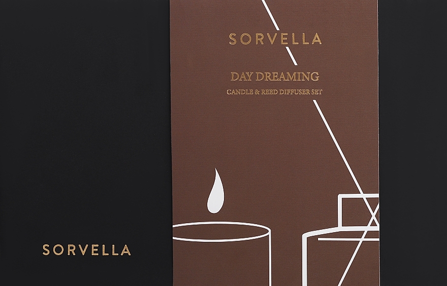 Zestaw podróżny - Sorvella Perfume Home Fragrance Day Dreaming (aroma diffuser/120ml + candle/170g) — Zdjęcie N1
