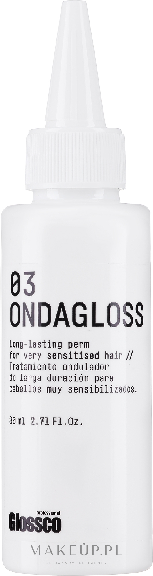 Preparat do kręcenia bardzo wrażliwych włosów - Glossco Ondagloss Perm No3 Very Sensitive Hair — Zdjęcie 80 ml