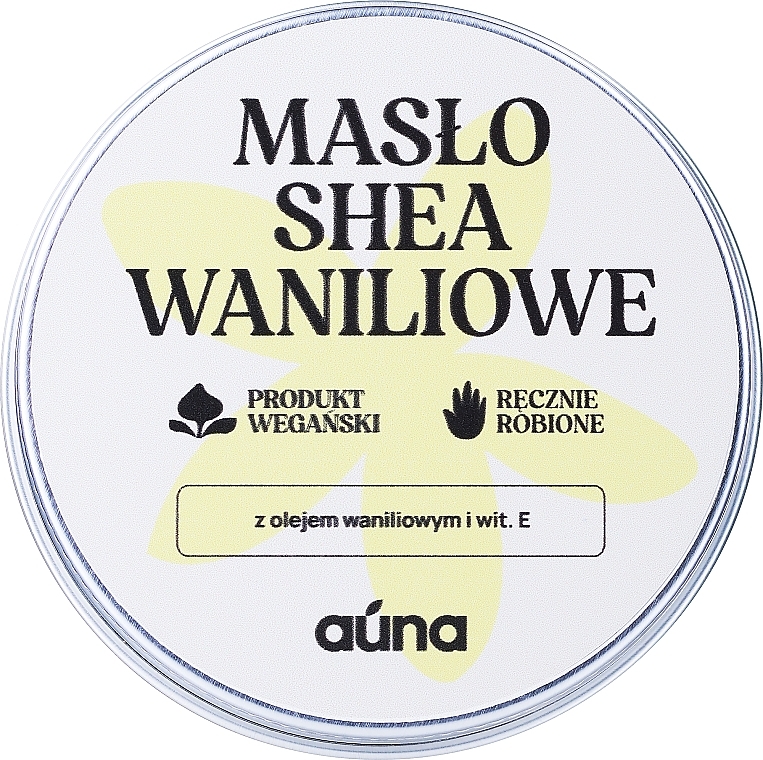 Masło shea do twarzy i ciała Wanilia - Auna Shea Vanilla Butter — Zdjęcie N1