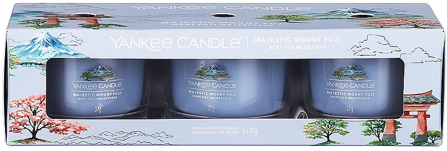 Zestaw świec zapachowych Majestic Mount Fuji - Yankee Candle Majestic Mount Fuji (candle/3x37g) — Zdjęcie N1