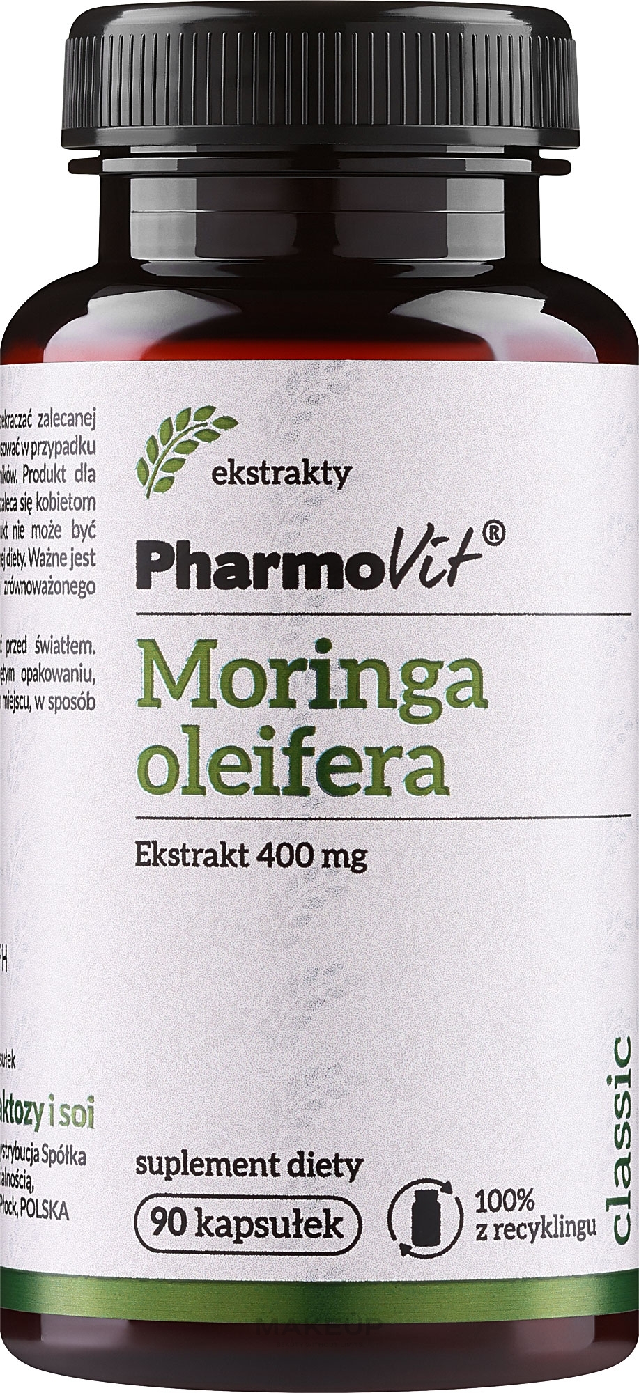 Suplement diety Moringa oleifera, 400 mg - PharmoVit Classic Moringa Oleifera — Zdjęcie 90 szt.