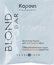 Kup Puder wybielający przeciw żółknięciu włosów - Kapous Professional Blond Bar Powder