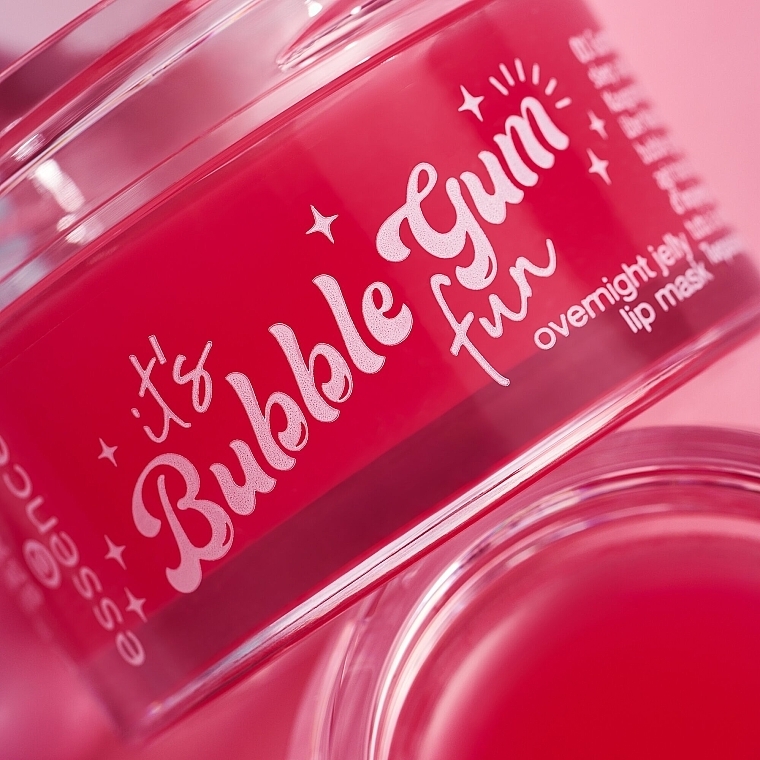 Maska do ust na noc - Essence Its Bubble Gum Fun Overnight Jelly Lip Mask Gummylicious — Zdjęcie N3