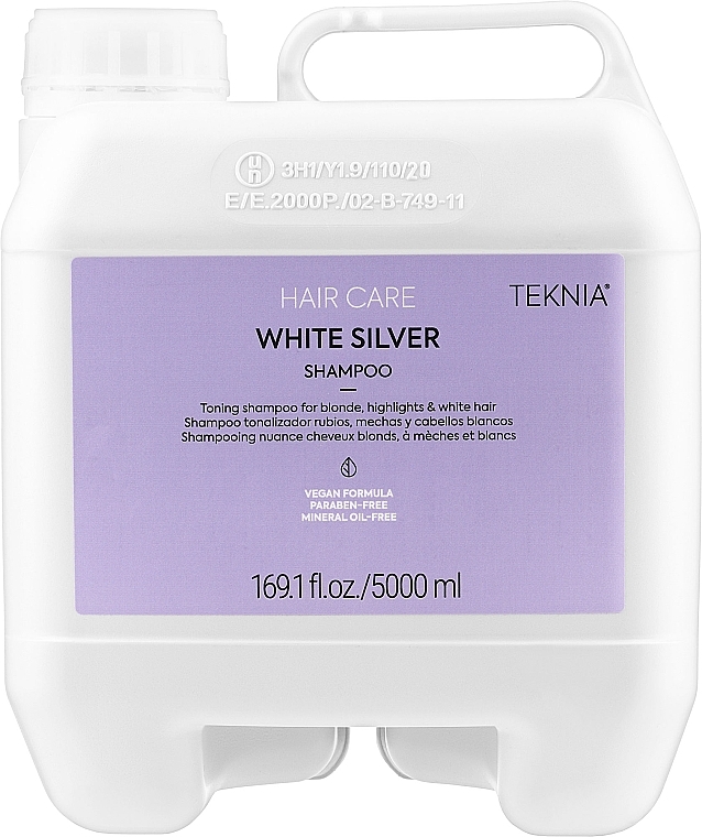 Szampon do włosów blond neutralizujący żółte tony - Lakmé Teknia White Silver Shampoo — Zdjęcie N5
