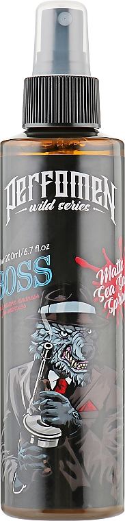 Matowy spray do włosów z solą - Perfomen Wild Series Boss Matte Sea Salt Spray