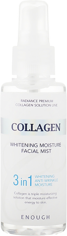 Rozjaśniająca mgiełka do twarzy z kolagenem - Enough Collagen Whitening Moisture Facial Mist 3 in 1