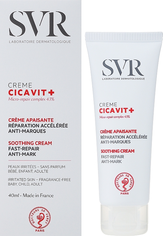 Kojący krem naprawczy do twarzy i ciała - SVR Cicavit+ Crème — Zdjęcie N2