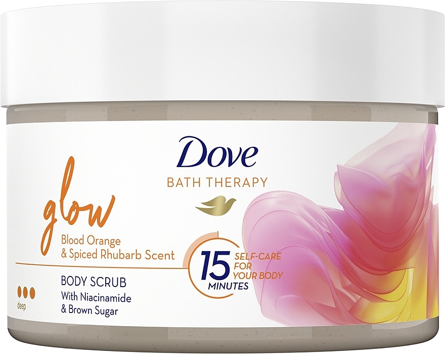 Peeling do ciała z niacynamidem i brązowym cukrem - Dove Bath Therapy Glow Body Scrub — Zdjęcie N1