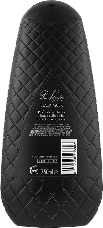 Żel pod prysznic dla mężczyzn Czarne piżmo - Pino Silvestre Bagnoschiuma Black Musk — Zdjęcie N2